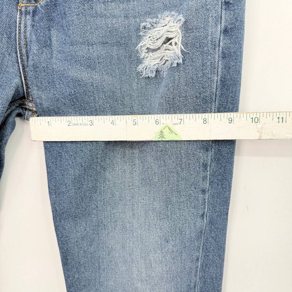 Hidden Los‎ Angeles Raw Hem Straight Leg Jeans Women 29 Grunge Festival Indie - Picture 6 of 9